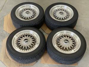 【中古品・現状渡し】 BBS RS RS243 & RS310 4本セット ( 16インチ 7.0J +33 8.0J +38 4穴 PCD 114.3 ) 