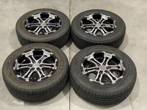 【中古品・現状渡し】RAYS DAYTONA FDX & 215/65R16 4本セット (16インチ 6.5J +48 6H PCD 139.7 デイトナ ハイエース キャラバン等)