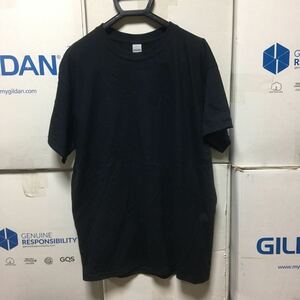 GILDAN ブラック Mサイズ 黒 半袖無地Tシャツ ポケット無し 6.0oz ギルダン