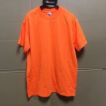 GILDAN セーフティオレンジ Sサイズ 蛍光 ネオンオレンジ 半袖無地Tシャツ ポケット無し 6.0oz ギルダン★_画像1