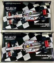 ミニチャンプス 1/43 マクラーレン・メルセデス MP4-26 No.３ L.ハミルトン & No.４ J.バトン 2台セット 2011年　PMA_画像2