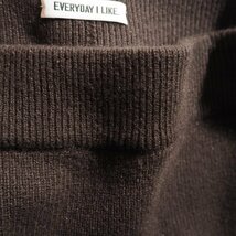 J1646P　●EVERYDAY I LIKE. ドゥーズィエムクラス●　20AW Cashmere マキシスカート ブラウン / カシミヤ ニットスカート 茶 秋冬 rb mks_画像4