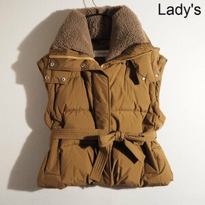 C1679P　▼YVES SALOMON イヴサロモン MUSE ドゥーズィエムクラス 購入▼　22AW DOWN VEST ムートン付き ダウンベスト カーキ 秋冬 rb mks