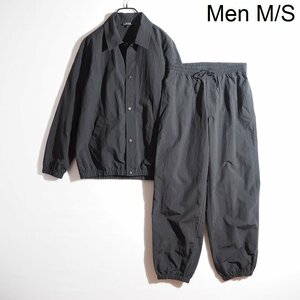 M7266P ▼A.P.C. アーペーセー × Ron Herman ロンハーマン▼ 23SS リサイクルナイロン ジャケット パンツ セットアップ 黒 M/S 春～秋 rb