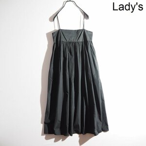 M6165P　▼EVERYDAY I LIKE. ドゥーズィエムクラス▼ 23SS Taffeta Camisole ドレス ブラック 36 / タフタ キャミソールワンピース 春夏 rb