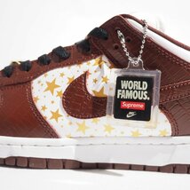 K2933R52 ●NIKE SB × Supreme シュプリーム● 新品 DH3228-103 DUNK LOW OG QS ダンク スニーカー スター ブラウン 星 11/29cm rb _画像6