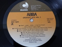 LPレコード ABBA/GreatestHits アバ・グレイテスト・ヒッツ Vol.2 DSP-5113 中古品 240216_画像8