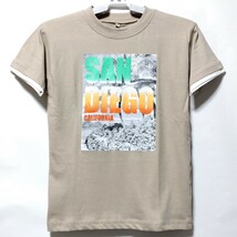 超特価/未使用【サイズ=140cm】ノーブランド/子供/レイヤード/半袖/Tシャツ/胸囲=65~72cm/beige_画像1