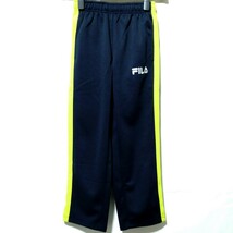 特価/未使用【サイズ=130cm】FILA/フィラ/男女児/トラックトップスーツ/ジャージスーツ/lime×d.navy_画像7