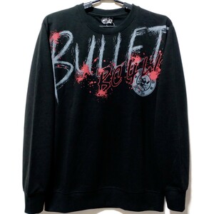 特価/未使用【サイズ=LL(XL)】BULLET CLUB/バレットクラブ/新日本プロレスリング/メンズ/ポンチ生地/トレーナー/胸囲=104～112cm/black