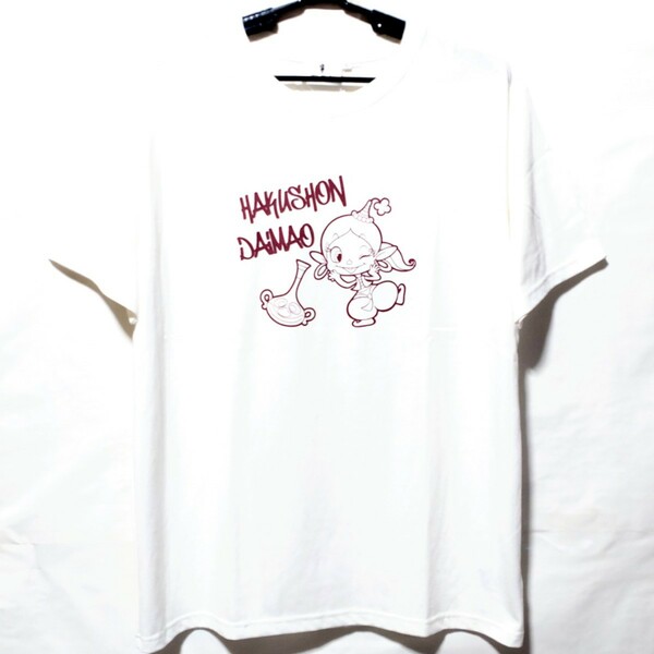 特価/未使用【サイズ=LL(XL)】タツノコプロ/アクビちゃん/メンズ/半袖/Tシャツ/胸囲=104~112cm/white