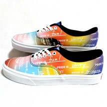 特価/未使用【サイズ/US10=28.0cm】VANS/Authentic/バンズ/オーセンティック/メンズ/ローカット/スニーカー/rainbow_画像4