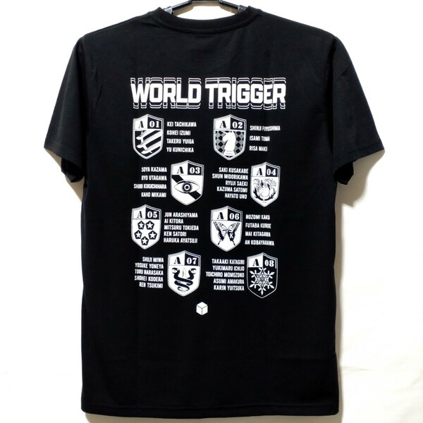 特価/未使用【サイズ=L】WORLD TRIGGER/ワールドトリガー/メンズ/半袖/Tシャツ/胸囲=96～104cm/black