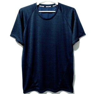 特価/未使用【サイズ=5L(4XL)】DRY CORE/メンズ/半袖/ドライ/Tシャツ/吸汗速乾/胸囲=128～136cm/杢navy