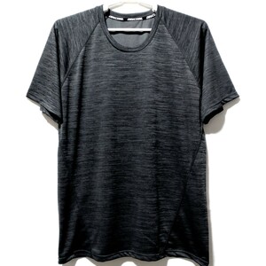 特価/未使用【サイズ=5L(4XL)】DRY CORE/メンズ/半袖/ドライ/Tシャツ/吸汗速乾/胸囲=128～136cm/杢charcoal