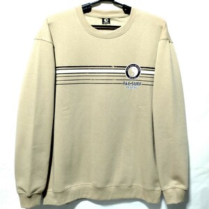 特価/未使用【サイズ=5L(4XL)】T&C surf Designs/ティーアンドシーサーフ/メンズ/裏起毛/スウェット/トレーナー/胸囲=128～136cm/beige