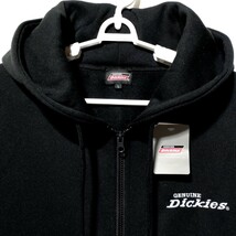 特価/未使用【サイズ=L】GENUINE DICKIES/ジェニュイン ディッキーズ/メンズ/裏起毛/フルジップ/スウェット/パーカ/胸囲=96～104cm/black_画像2