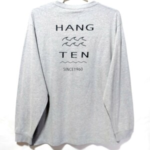 特価/未使用【サイズ=5L(4XL)】Hangten/ハンテン/メンズ/長袖/Tシャツ/胸囲=116～124cm/杢gray