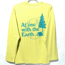 特価/未使用【サイズ=LL(XL)】 英字プリント/メンズ/長袖/Tシャツ/胸囲=104～112cm/lemon_画像1