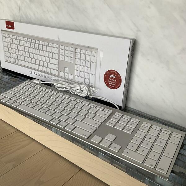 ほぼ新品！Macally Type-C 有線キーボート Apple Macなど