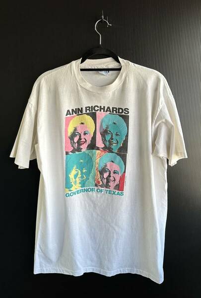 古着 90s ANN RICHARDS Hanes USA製 Tシャツ XL