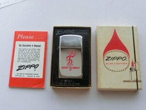 ZIPPO　スリム　REDDY KILOWATT　レディキロワット　1970年製