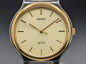 【中古 稼働品】 SEIKO (セイコー) SPIRIT (スピリット) 7N01-6A70 3針 メンズ クォーツ 電池交換済 腕時計 現状品 (k-0536)