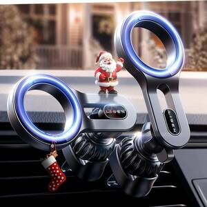 62i0211 LISEN magsafe in-vehicle smartphone holder car magnet holder one hand operation 360° adjustment possibility stand air conditioner outlet port stable . group 