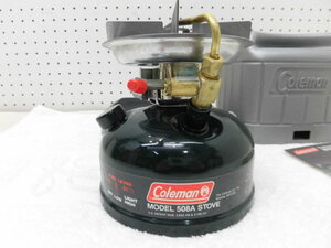 ☆ Coleman コールマン MODEL 508A STOVE 1995/5 ストーブ・ガスコンロ シングルバーナー 508F454J ケース付・ 動作保証 ☆管理番号206-29