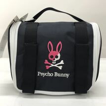 【未使用】Psycho Bunny サイコバニー カートバッグ ロゴ刺繍 ブラック 黒 ゴルフウェア_画像1
