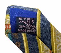 ETRO ネクタイ レジメンタル柄 ストライプ柄 エトロ USED 中古 m776_画像5