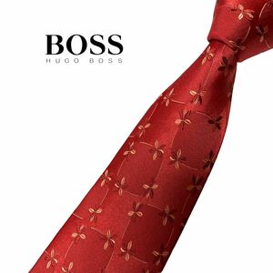 HUGO BOSS necktie floral print Hugo Boss USED used m727