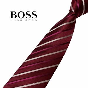 HUGO BOSS ネクタイ レジメンタル柄 ストライプ柄 ヒューゴボス USED 中古 m797