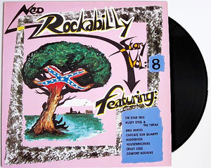 綺麗 良好 ★ 廃盤 LP レコード ★ 貴重盤!!! 超人気 ネオロカ コンピ 1990年 オリジナル盤 NEO-ROCKBILLY STORY Vol. 8 ★ ネオロカビリー