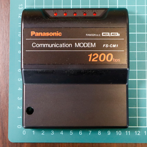 【M】Panasonic MSX用通信モデム FS-CM1 取説付 パナソニック 動作未確認　