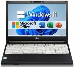 中古ノートパソコン, MSオフイス 2021付き, Windows 11【LifeBook A747/S】Core i5, 15.6型, DVD-RW, Bluetooth, メモリ 16GB, SSD 256GB