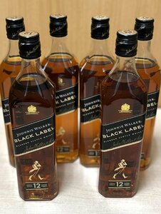 ジョニーウォーカー ブラックラベル 12年 700ml 6本セット / Johnnie Walker Black Label 12 years 700ml 6pieces (jw02.0215)