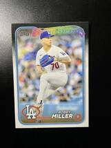 Bobby miller 2024 Topps series1 future stars ボビー ミラー　ドジャース 大谷翔平、山本由伸同僚 ピッチャー_画像1