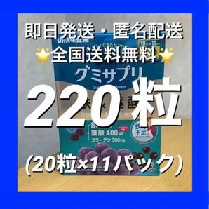コストコ　UHA味覚糖 グミサプリ 鉄&葉酸　220粒(110日分・1パック10日分）【24時間以内発送】