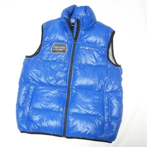 美品 SAIL RACING セイルレーシング 軽量 ダウンベスト M◎ICE DOWN VEST◎上質なグースダウン◎青 ブルー◎ワッペン