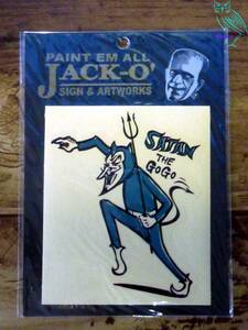 【y5085】⑧送料84円～◆JACK-O'/SATAN/ステッカー◆検サタンビンテージWEIRDOhodrodtattooハーレーロウブロウアートチョッパーUSA