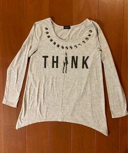 Aライン カットソー 長袖Tシャツ レディース トップス 長袖