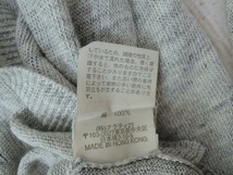 POLO RALPH LAUREN ポロ ラルフローレン ニット M グレー KR-RL-lM3981 麻100% 100%LINEN_画像7