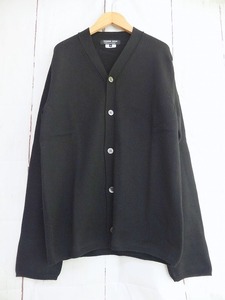 COMME des GARCONS HOMME DEUX コムデギャルソン オム ドゥ ニットカーディガン ブラック 毛100% M DJ-N003 AD2012