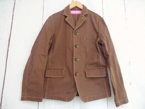 JUNYA WATANABE MAN COMME des GARCONS ジュンヤワタナベ マン コムデギャルソン ステッチジャケット ブラウン 綿100% S UK-J005 AD2003