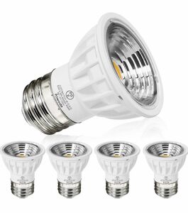 Aiwode 5.5W LED電球、昼光色6000K、E26口金ハロゲン電球50-60W形相当LEDスポットライト