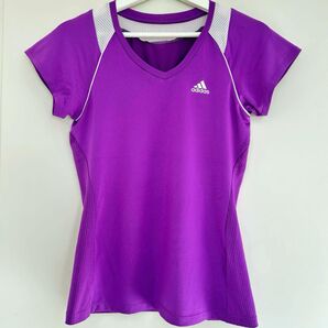 #6【最終値下げ】 adidas 紫 トップス