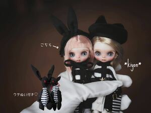 *kiyon* custom petit blythe (ひとりずつの出品です)カスタムプチブライス　ピンク髪　ロングフェアウェル