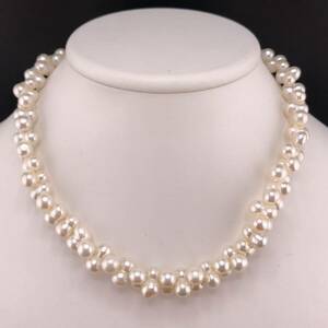 P01-0098 パールネックレス 41cm 61g ( Pearl necklace SILVER )