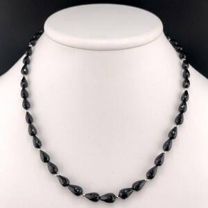 E02-1401 K18WG☆色石ネックレス 約43cm 19g ( 天然 色石 necklace K18WG accessory )